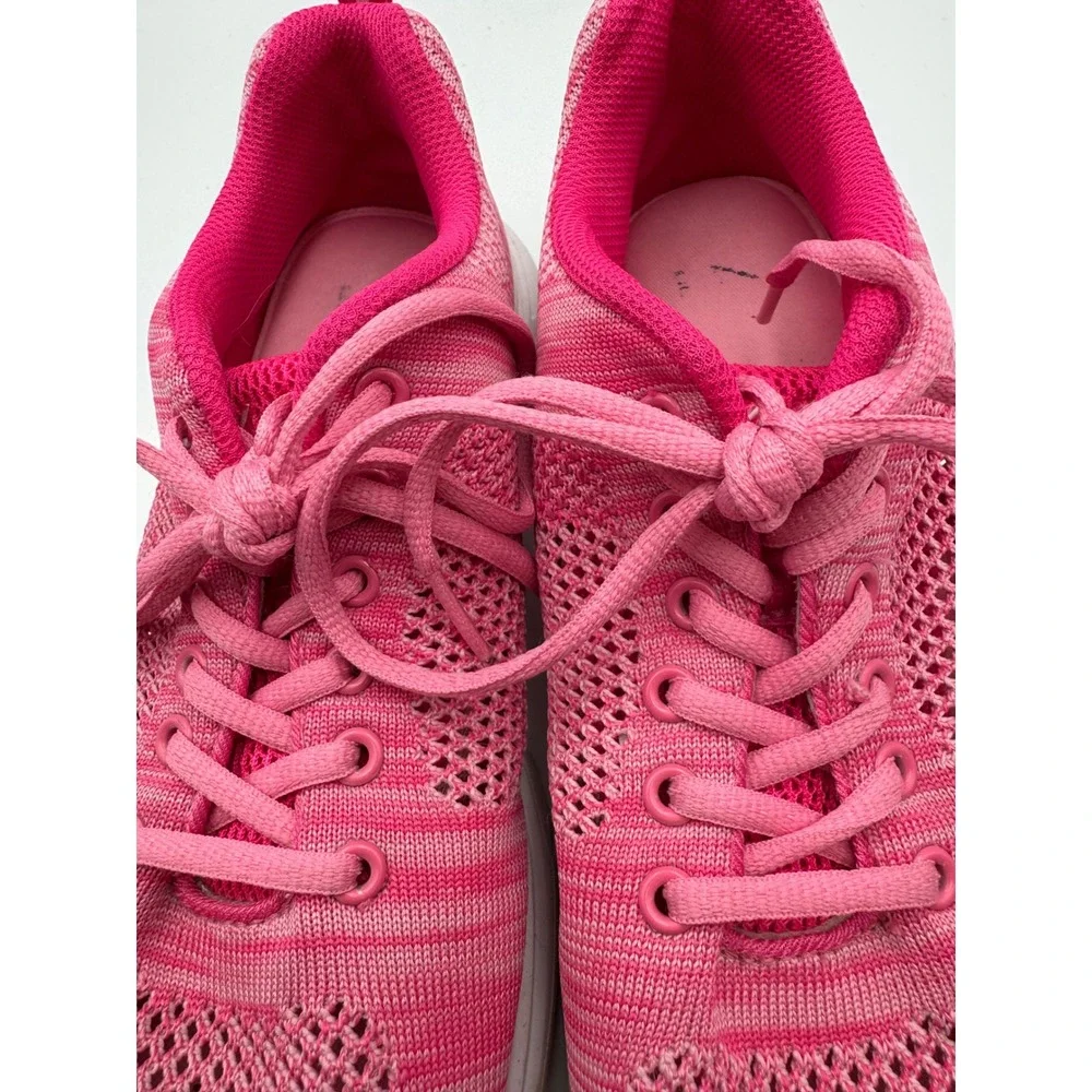 LA Gear Ultra Foam‎ Pink Knit Mesh Lightweight Running Walking Shoes Womens